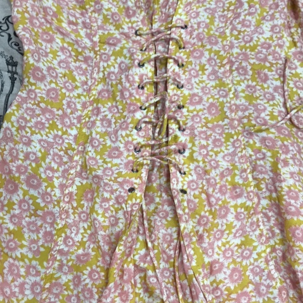 Free People Lace-Up Minidress - Picture 4 of 8